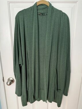 prAna Foundation Wrap | Soft Lightweight Cardigan | XL | Color: Forest Green